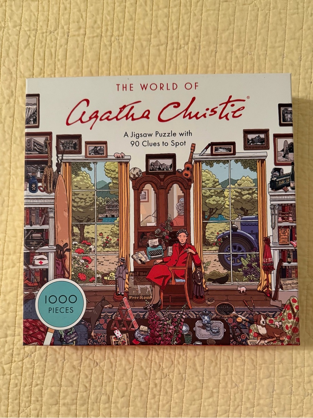 Agatha Christie 1000 piece puzzle depicting items